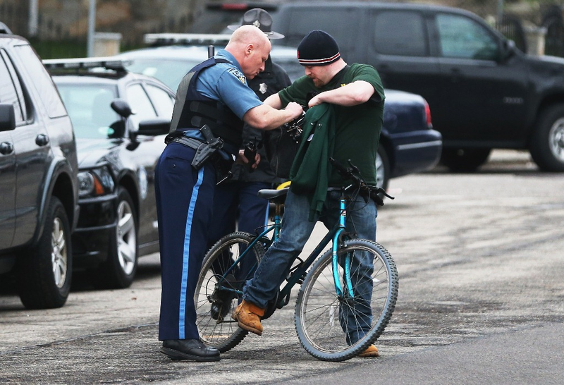 Illustration for article titled Scenes From The Watertown Manhunt